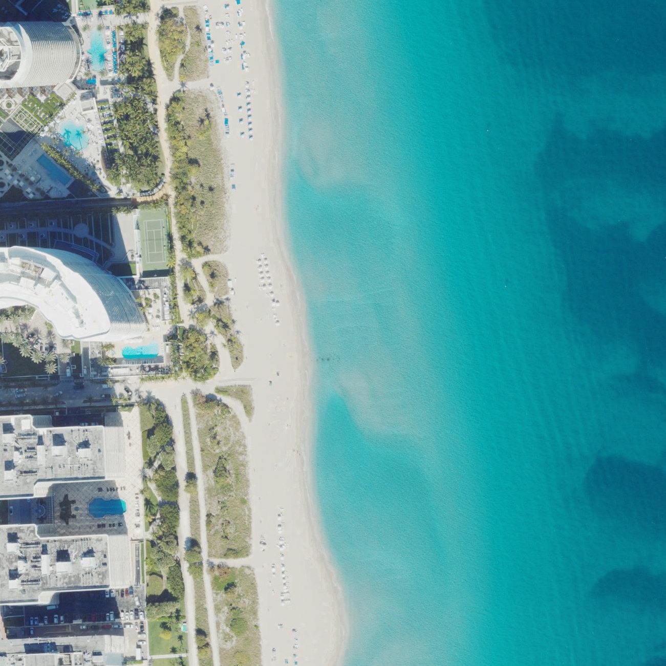 Aerial map of Bal Harbour Beach Scenic Path