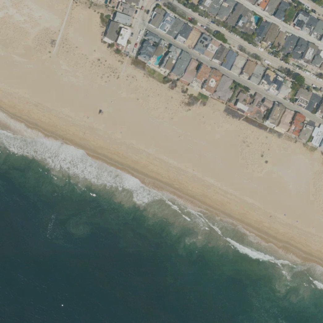 Aerial map of Balboa Beach