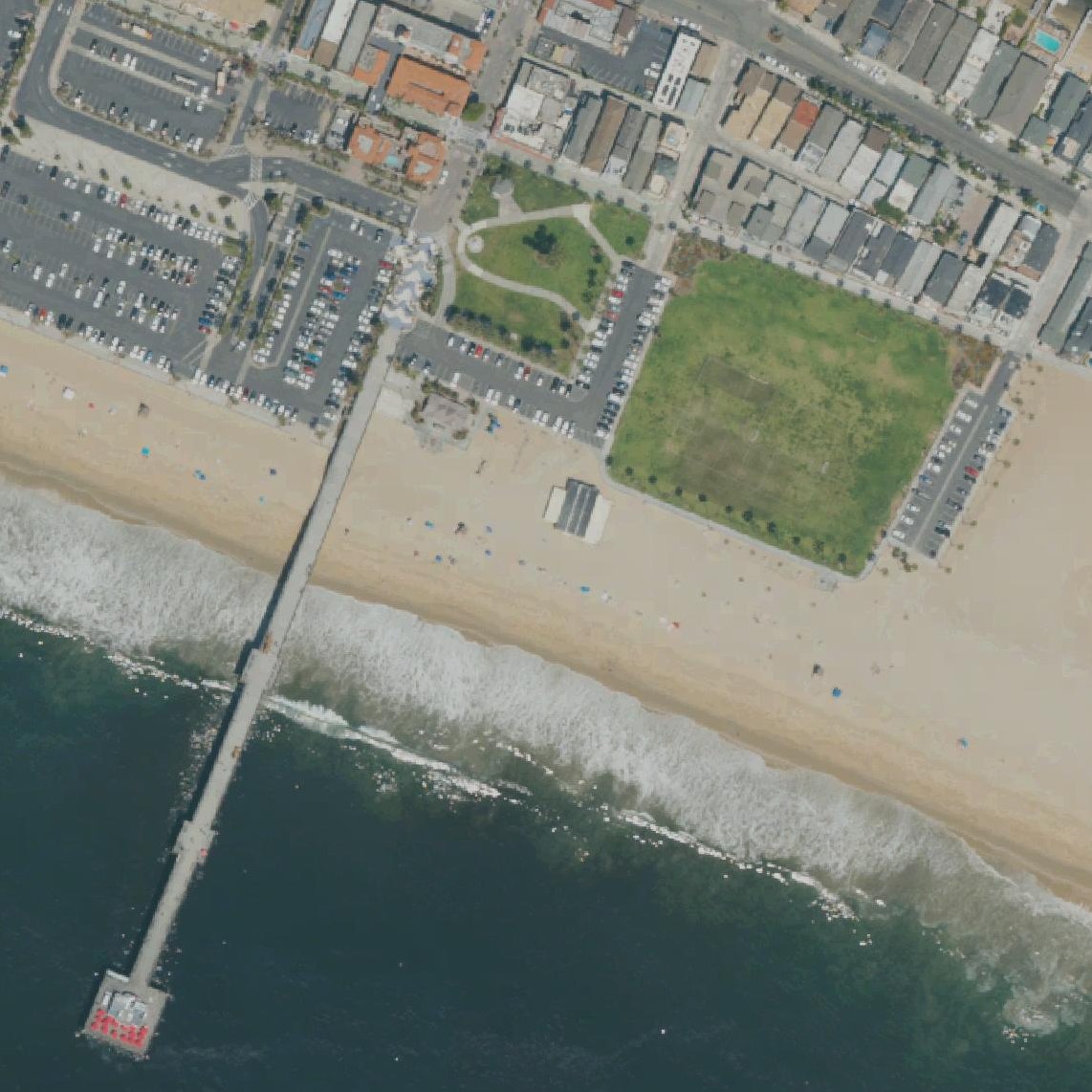 Aerial map of Balboa beach play area