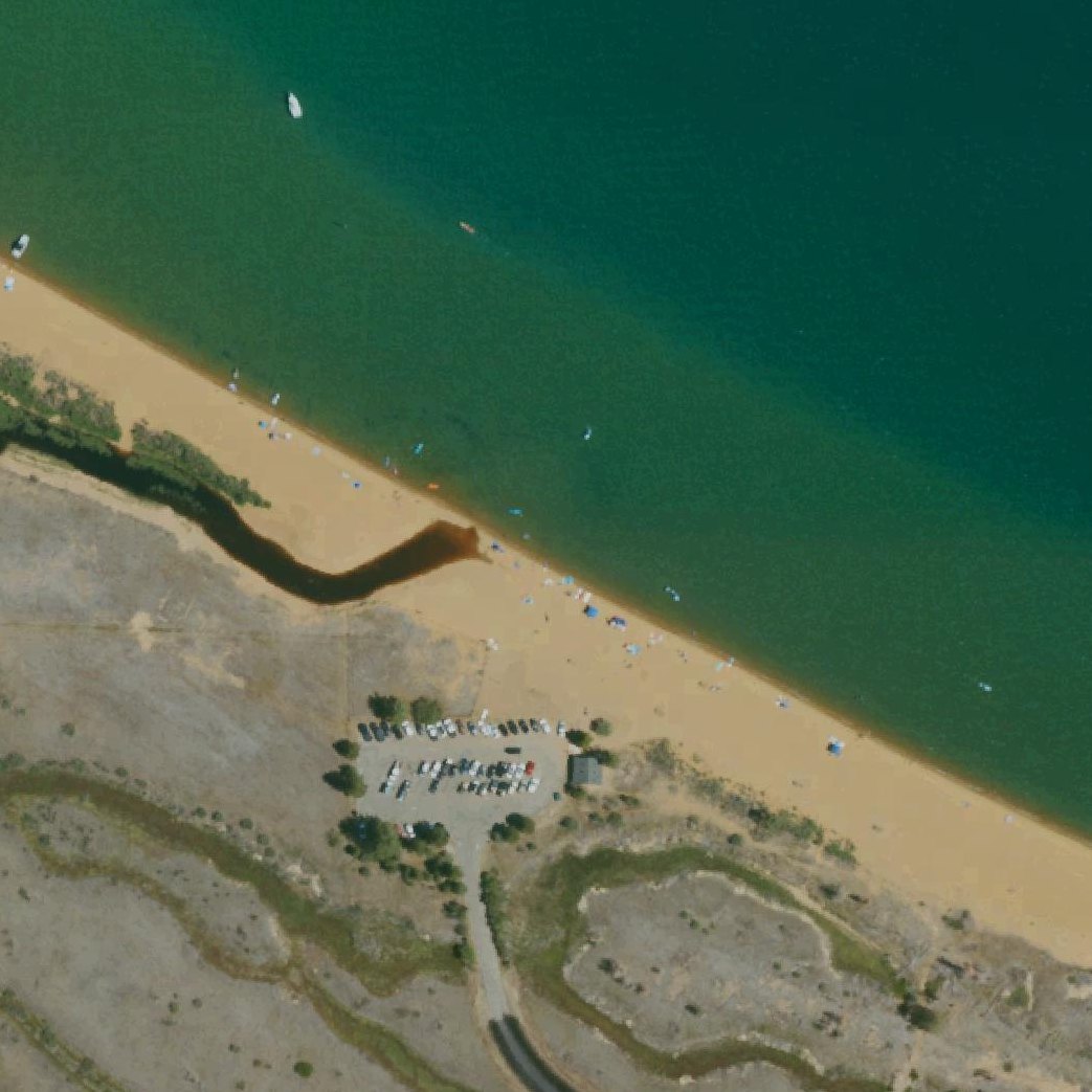 Aerial map of Baldwin Beach
