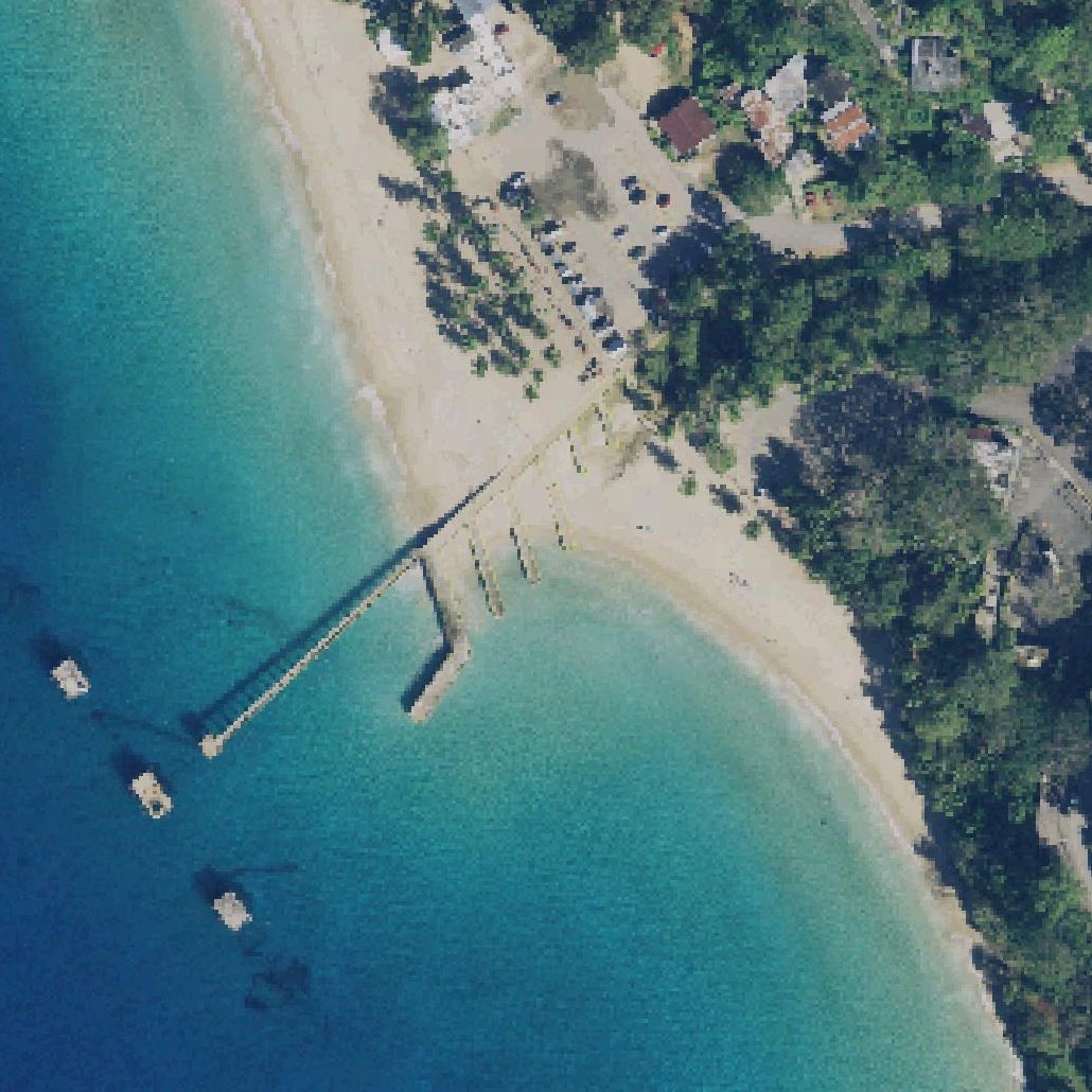 Aerial map of Balneario Crash Boat
