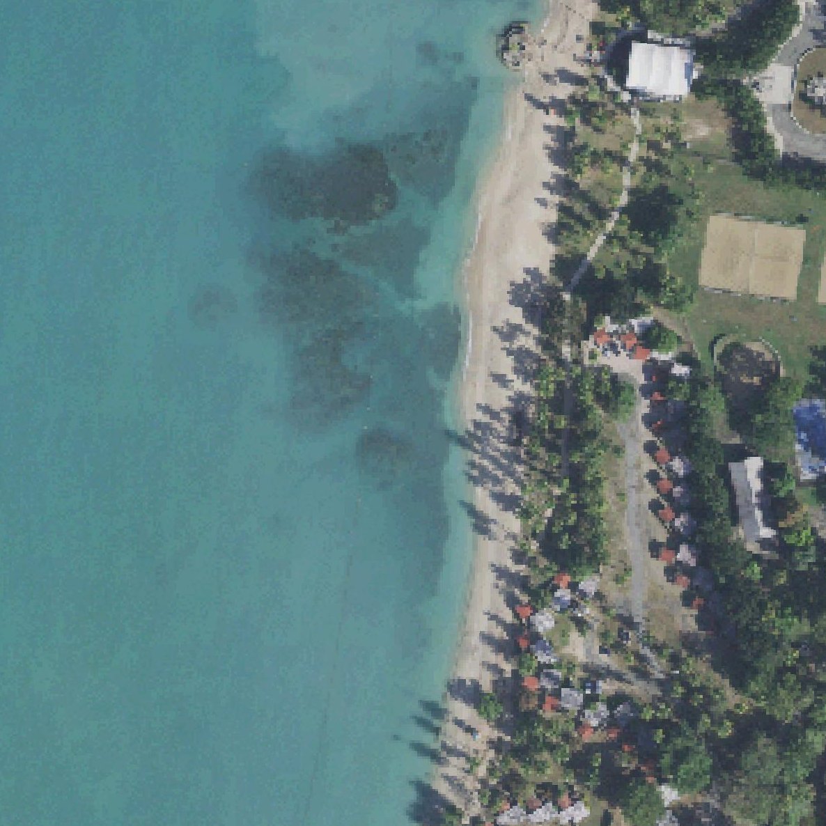 Aerial map of Balneario de Boquerón