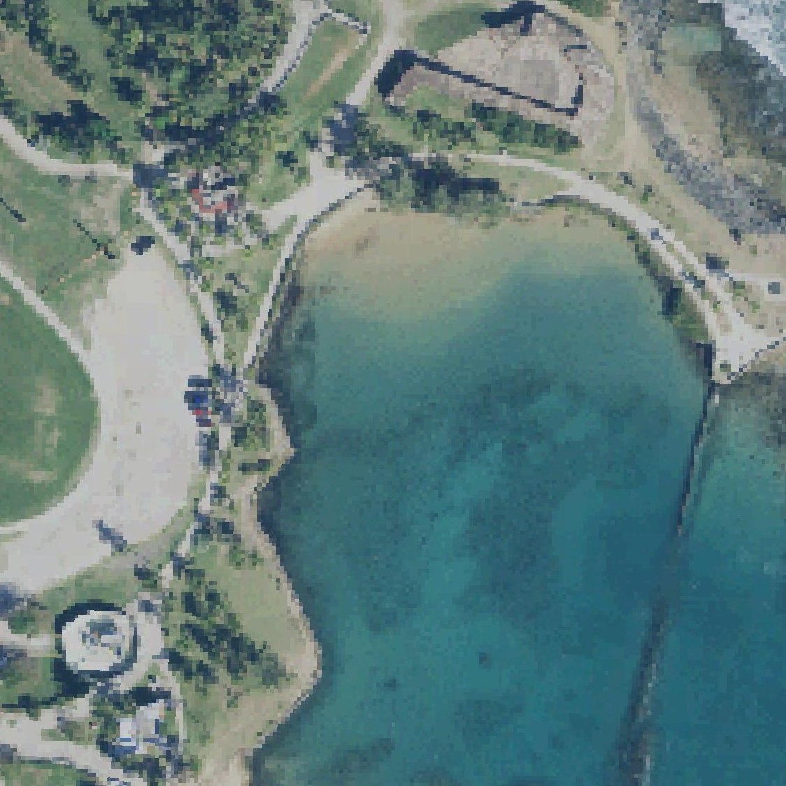 Aerial map of Balneario El Escambrón II
