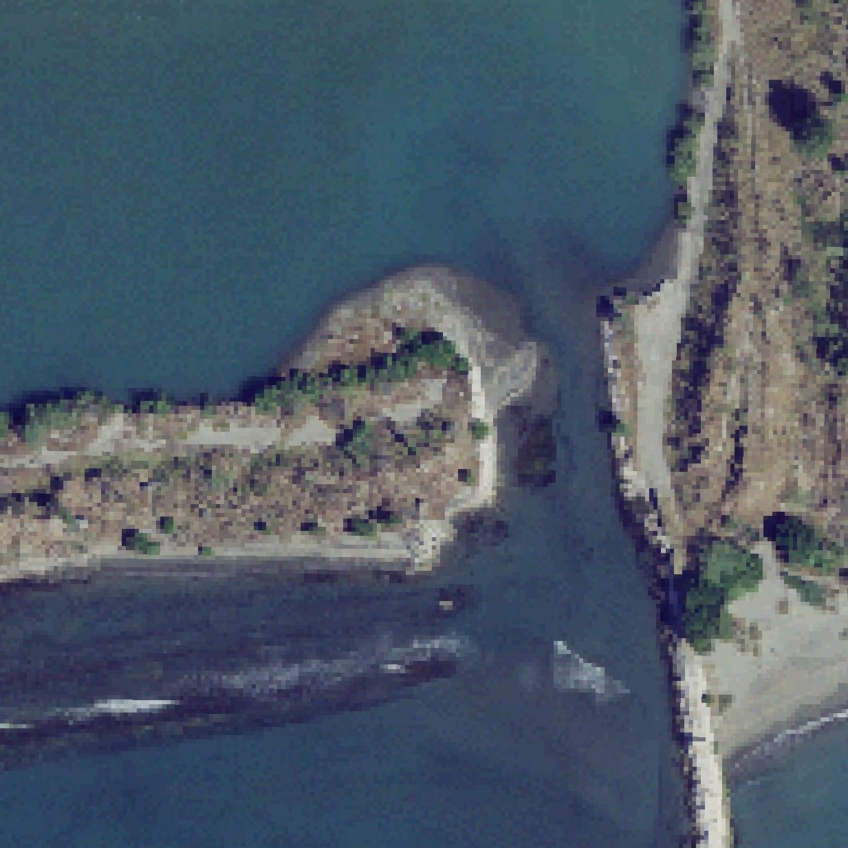Aerial map of Balneario El Tuque