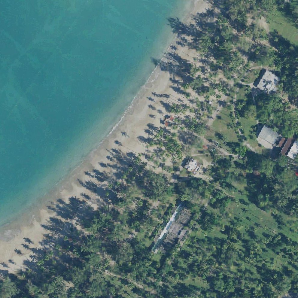 Aerial map of Balneario Luquillo