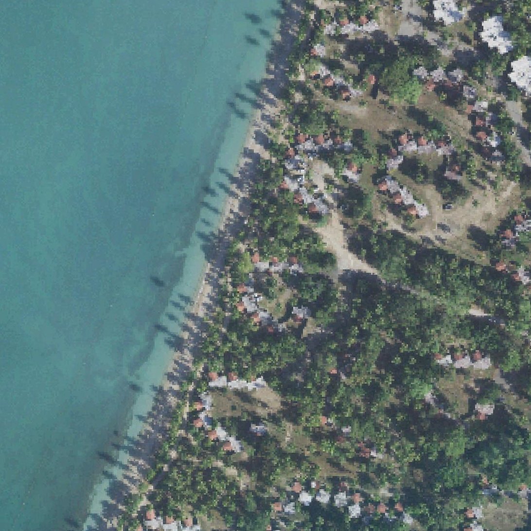 Aerial map of Balneario Público de Boquerón