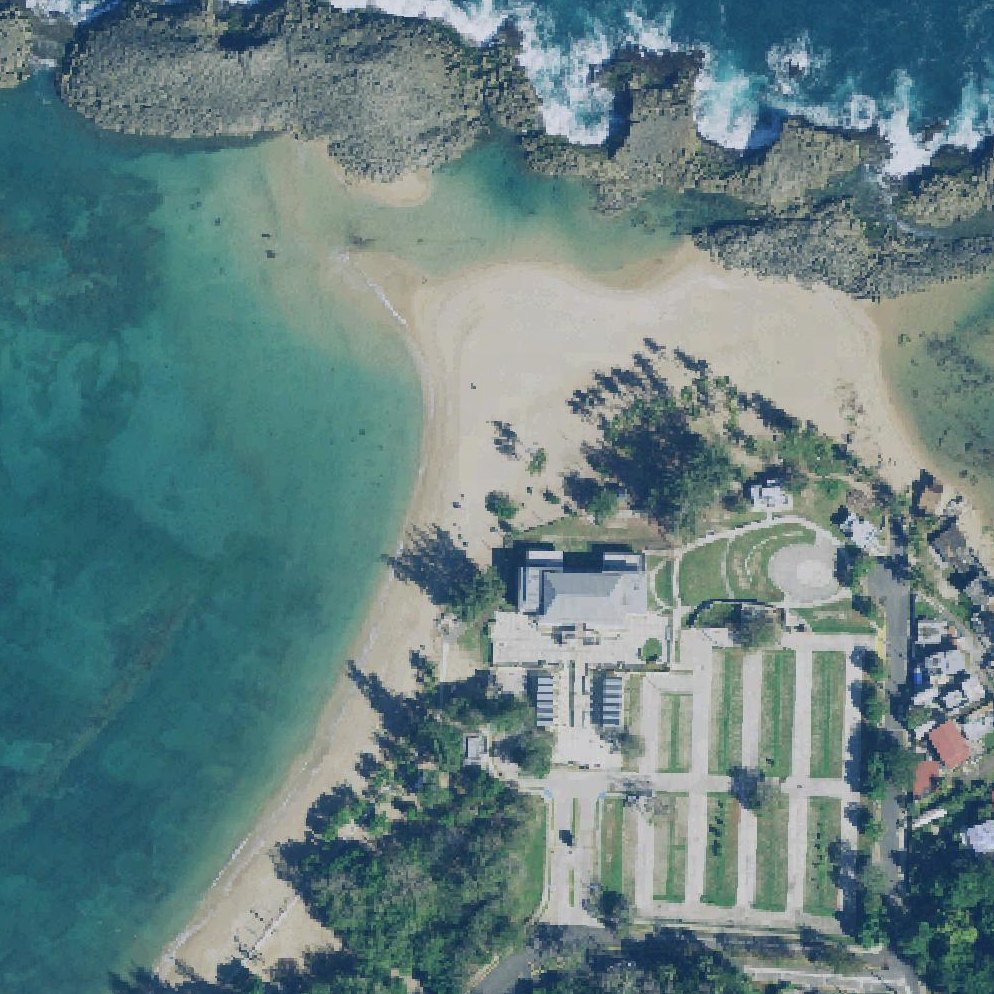 Aerial map of Balneario Puerto Nuevo