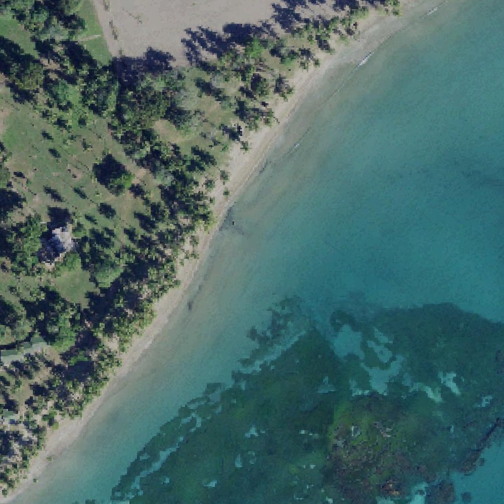 Aerial map of Balneario Punta Guilarte