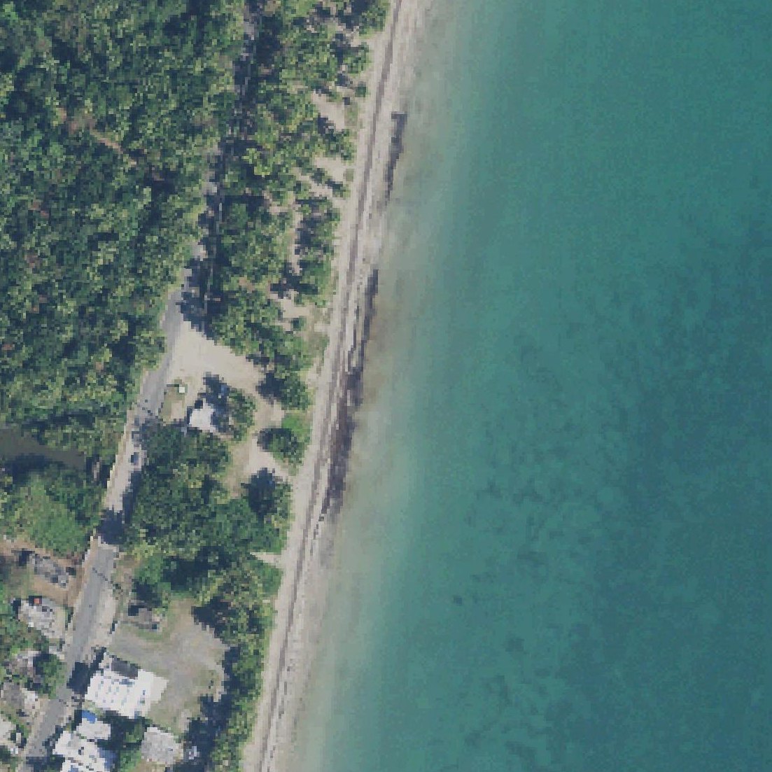 Aerial map of Balneario Punta Santiago