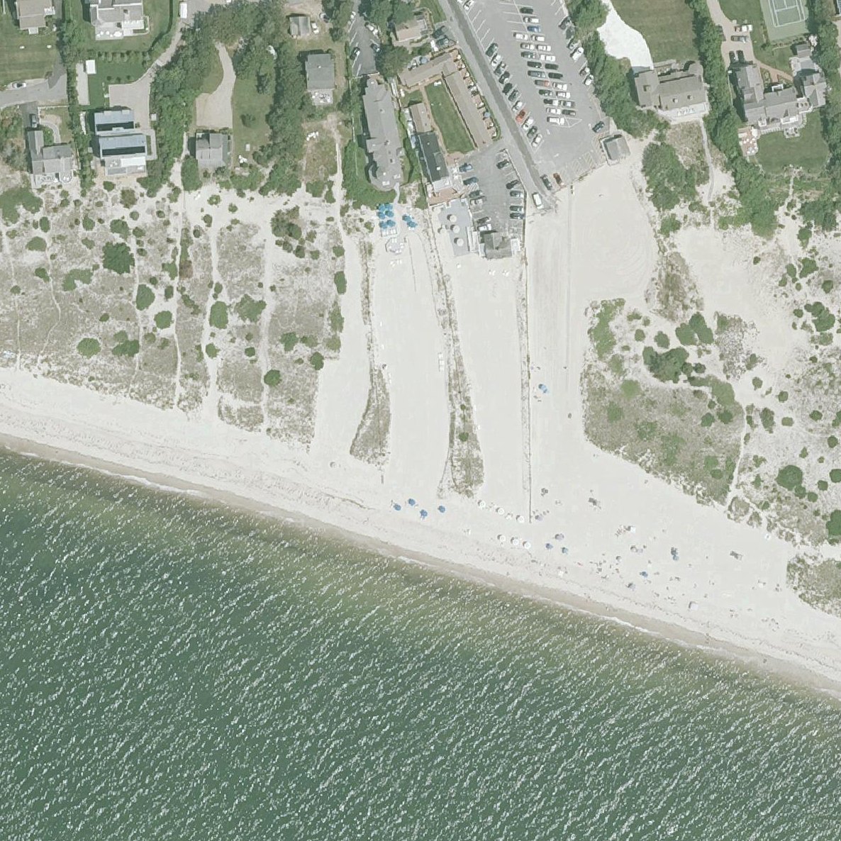 Aerial map of Bank St - Beach Access