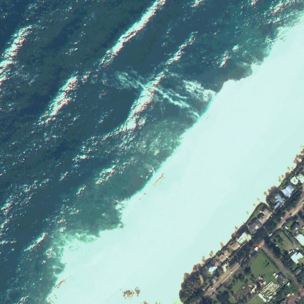 Aerial map of Banzai Beach
