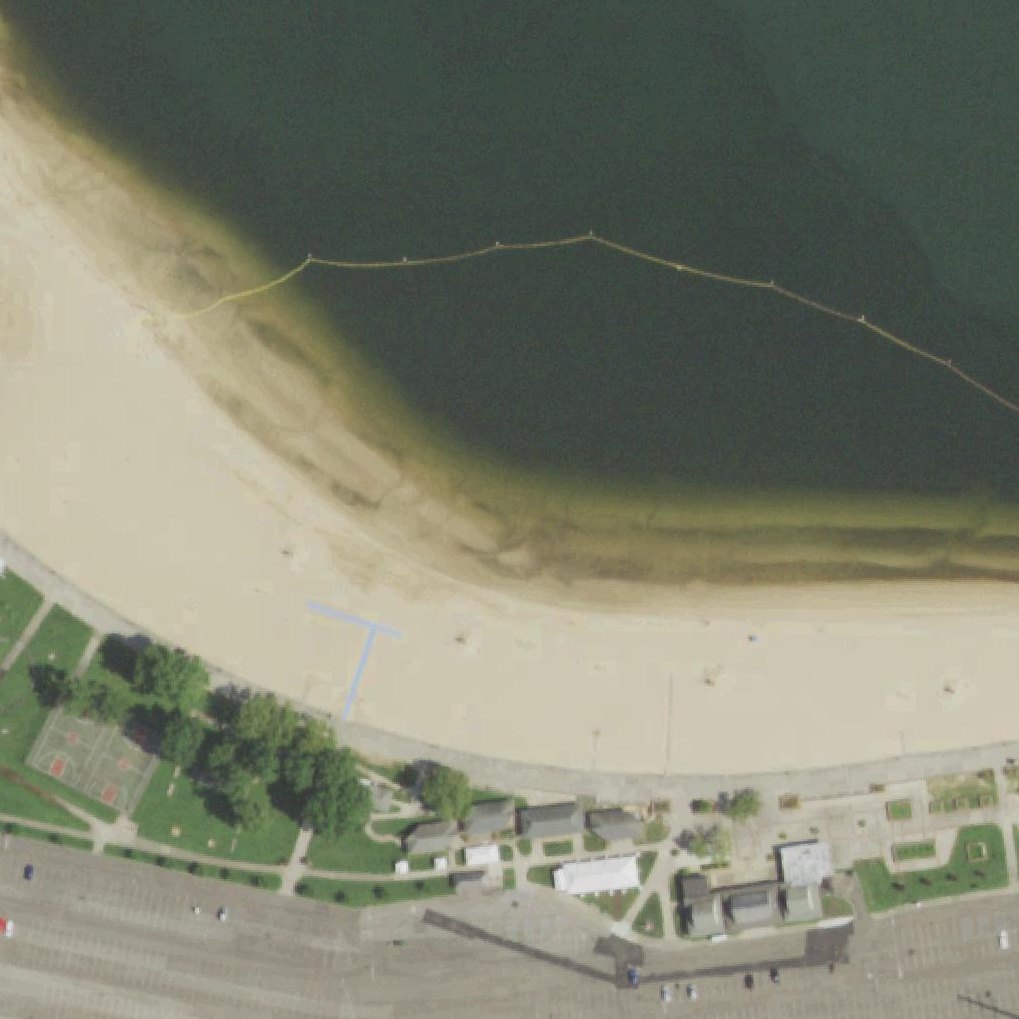 Aerial map of Bar Beach