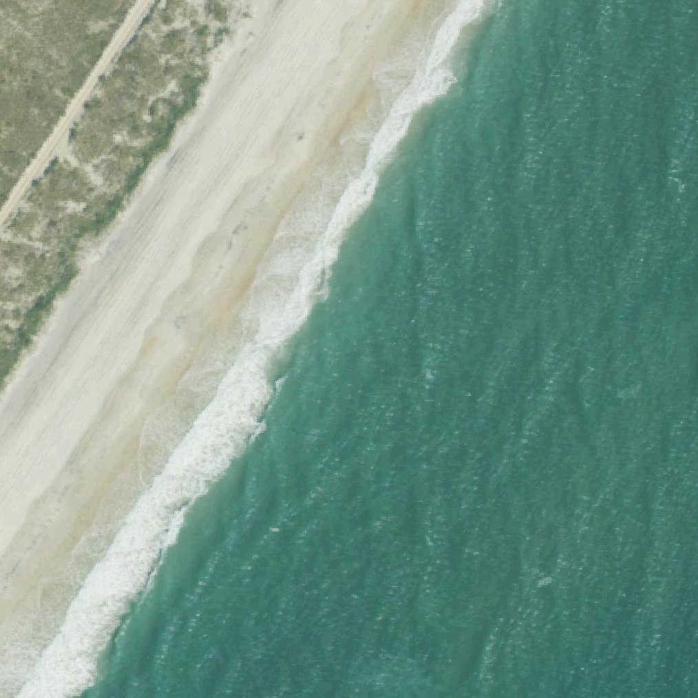 Aerial map of Bare Sand Beach