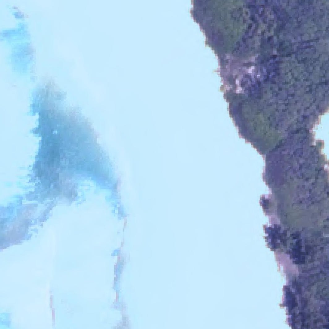 Aerial map of Barking Sands Beach