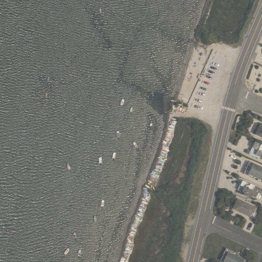 Aerial map of Barnegat Light Bay Beach