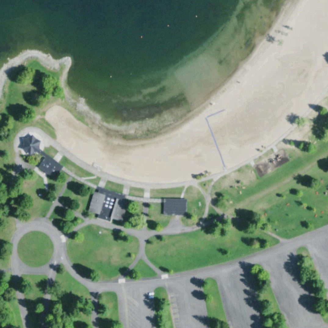 Aerial map of Barnhart Isle Beach