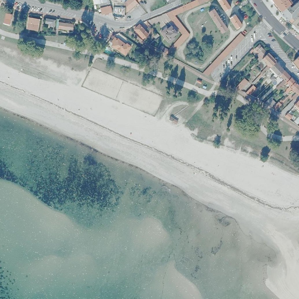 Aerial map of Barraña beach
