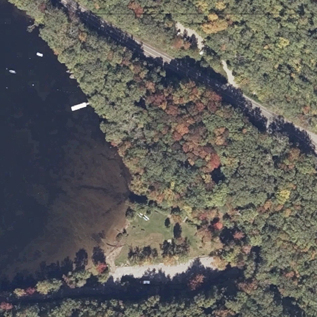 Aerial map of Barrett's Cove Public Beach