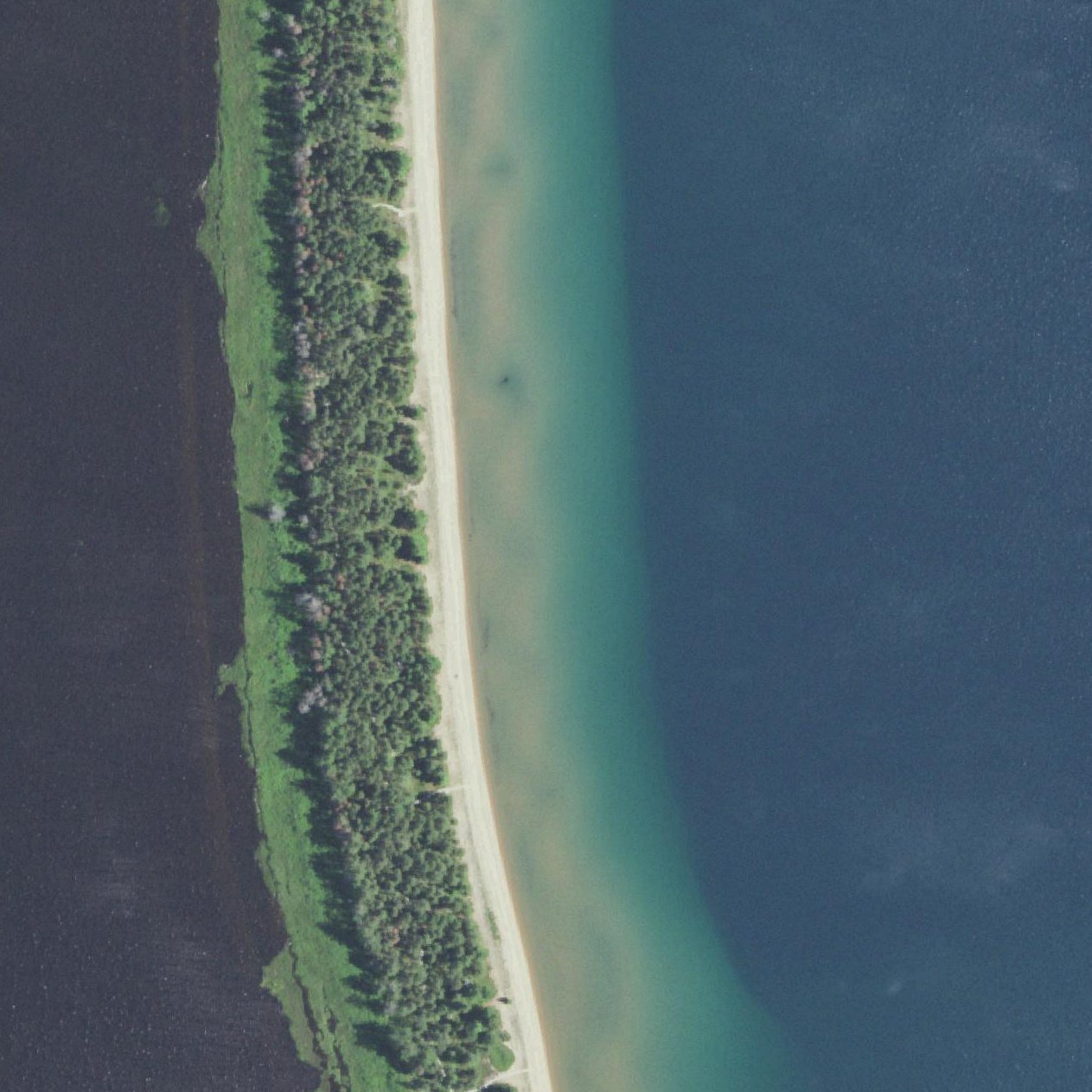 Aerial map of Barrier Beach