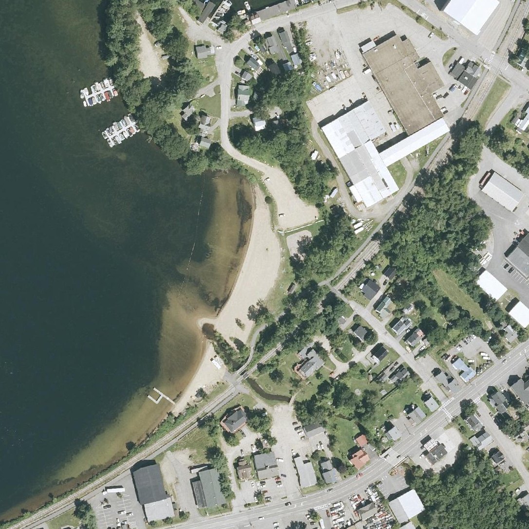 Aerial map of Bartlett Beach