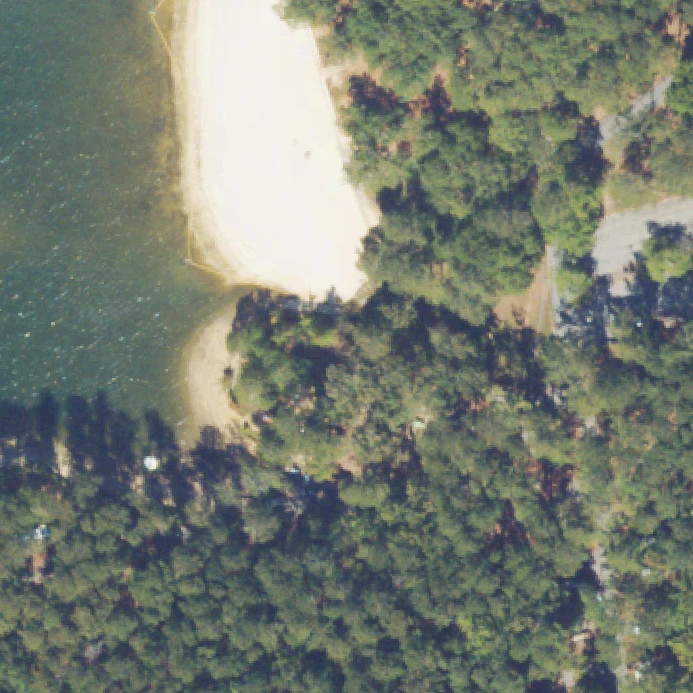 Aerial map of Bartow Beach