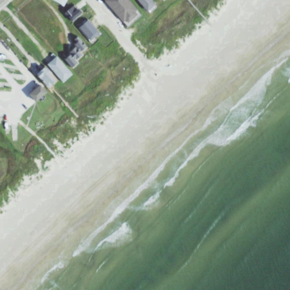 Aerial map of Bay Avenue Beach Access