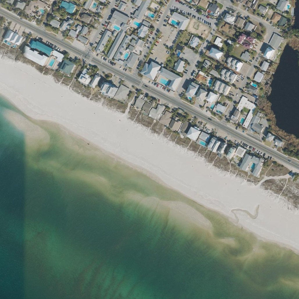Aerial map of Bay County Public Beach Access 77