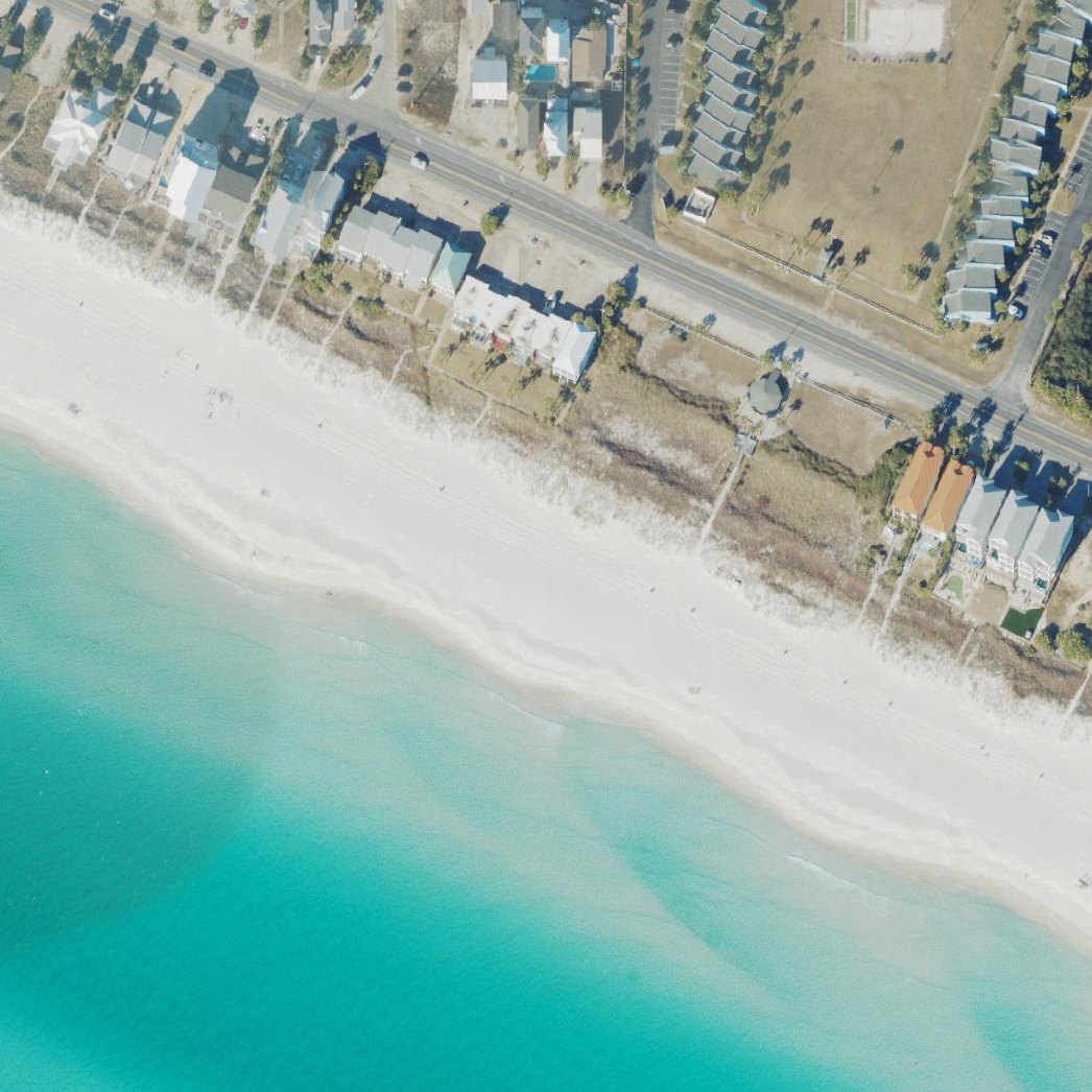 Aerial map of Bay County Public Beach Access #93
