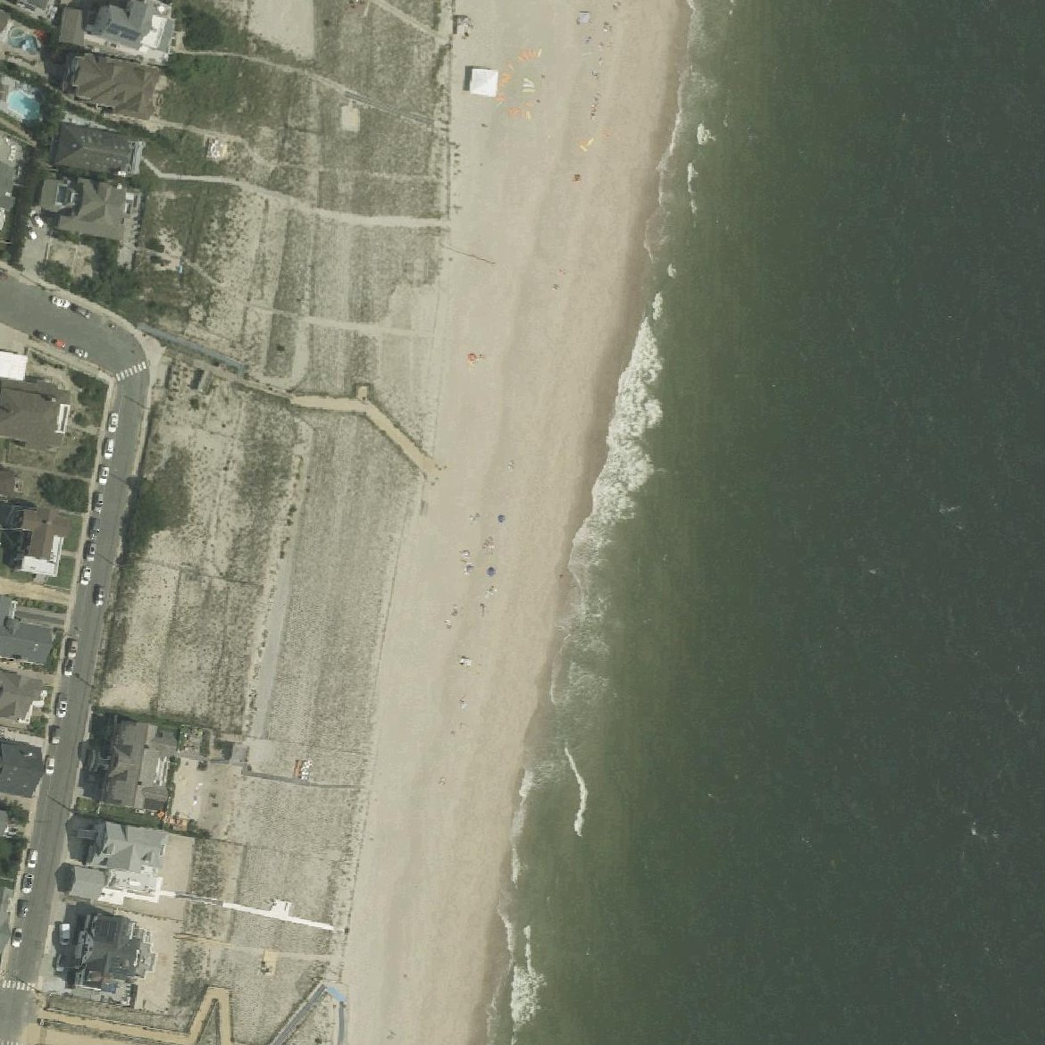 Aerial map of Bay Head Beach