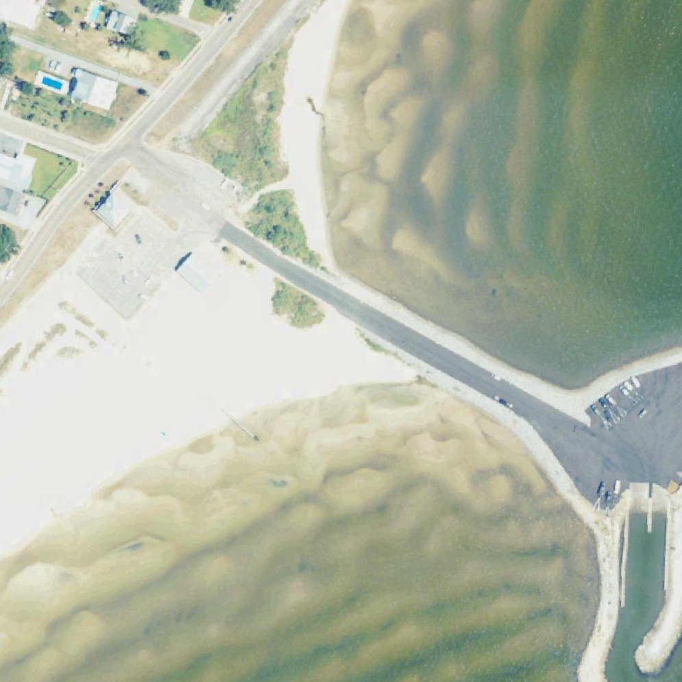 Aerial map of Bay St. Louis Beach