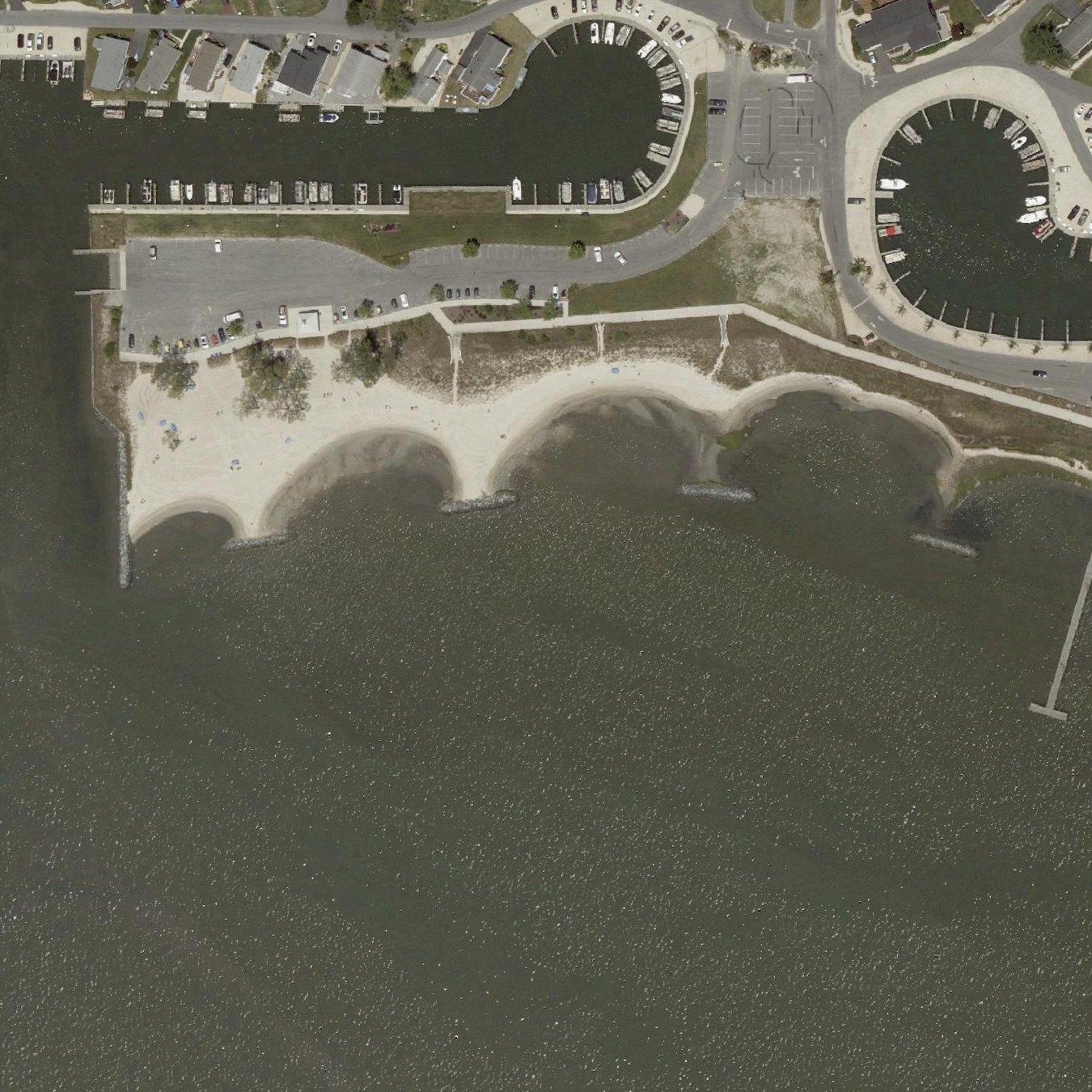 Aerial map of Bayside Beach