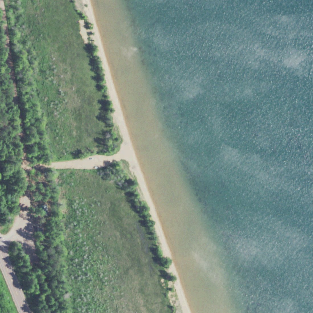 Aerial map of Bayview Beach