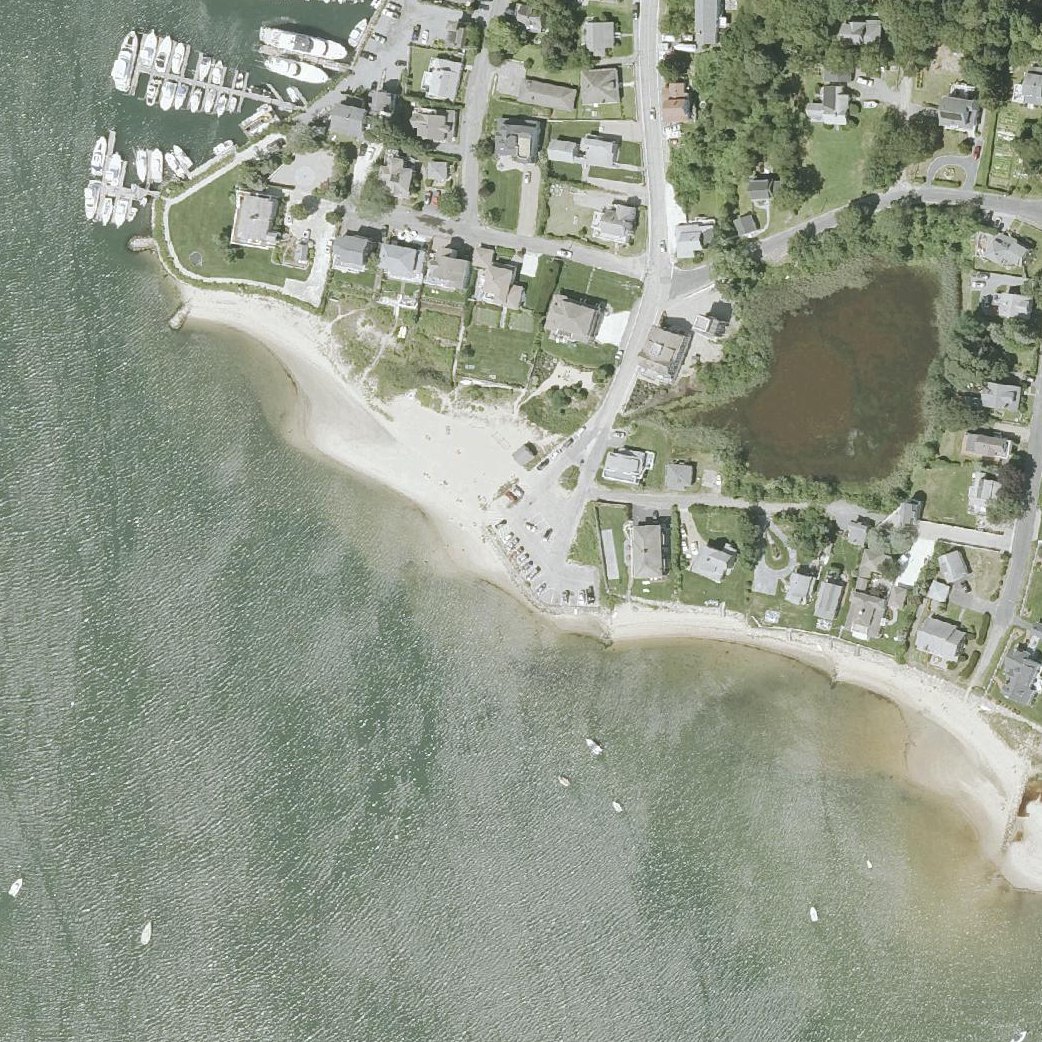 Aerial map of Bayview Street Beach