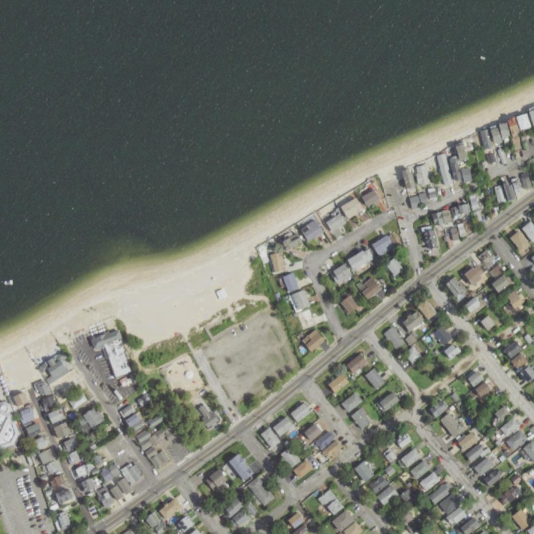 Aerial map of Bayville Beach