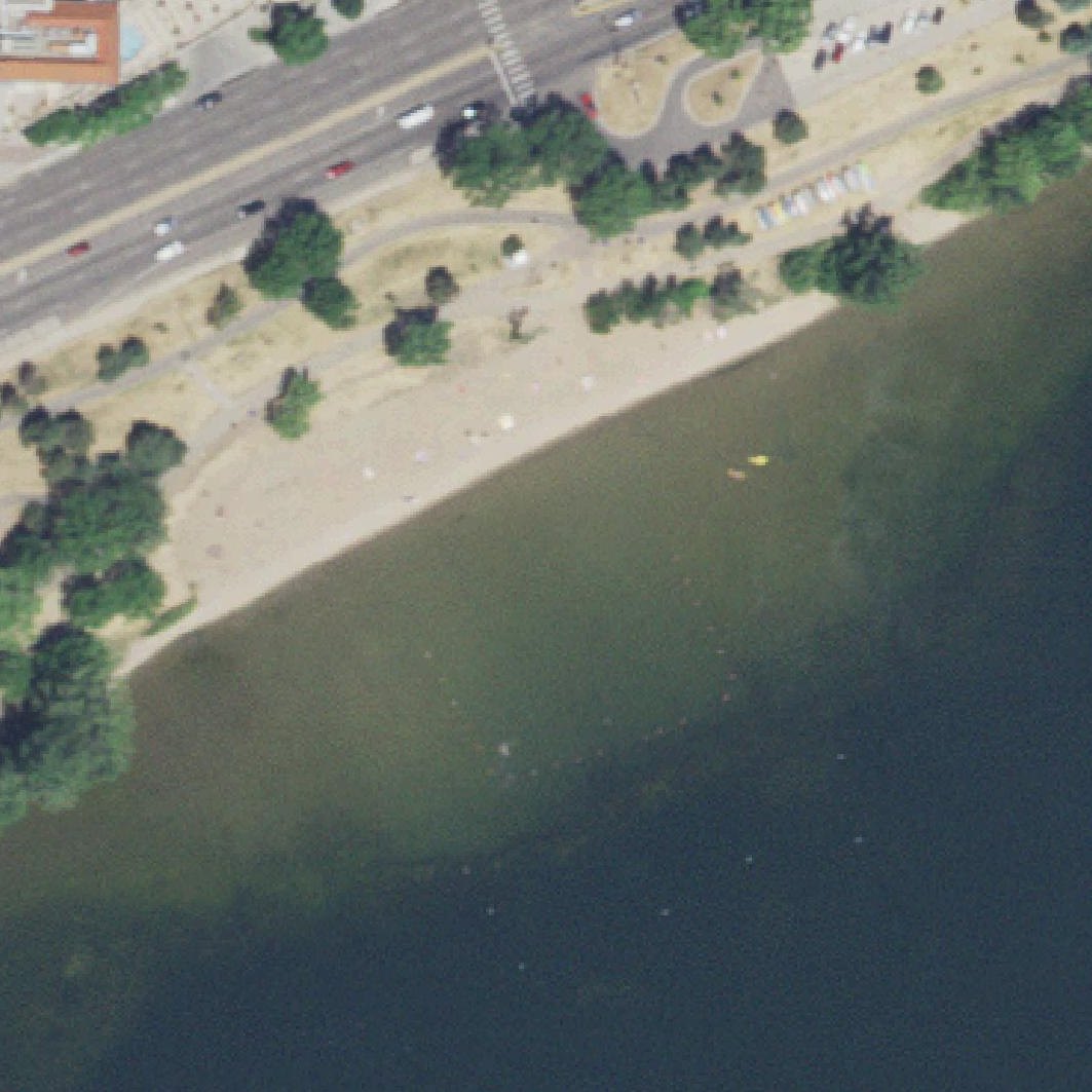 Aerial map of Bde Maka Ska North Beach