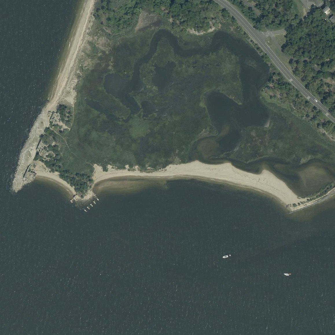 Aerial map of Beach 1