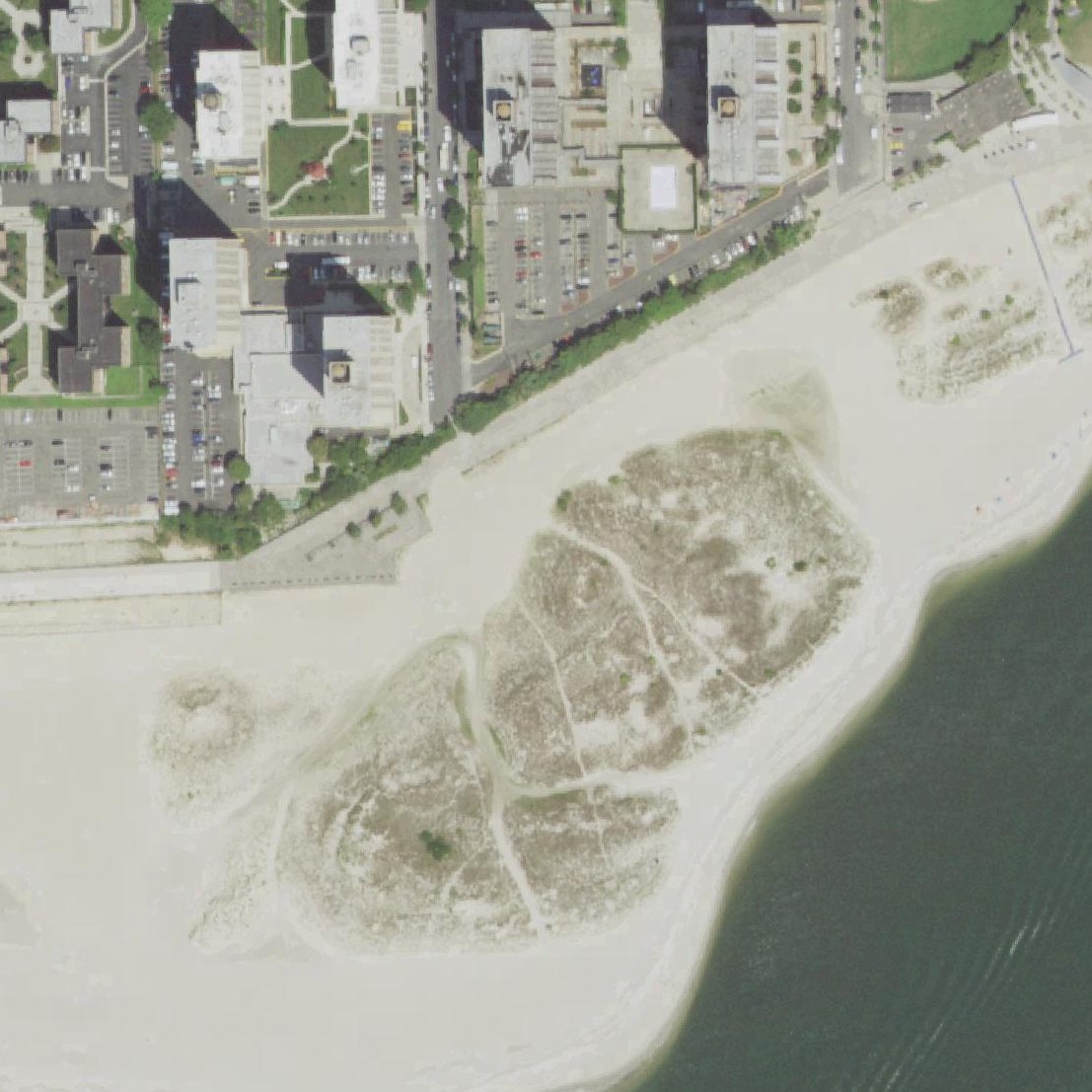 Aerial map of Beach 19th Street Sitting Area