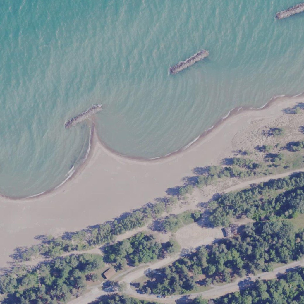 Aerial map of Beach 9 - Pine Tree
