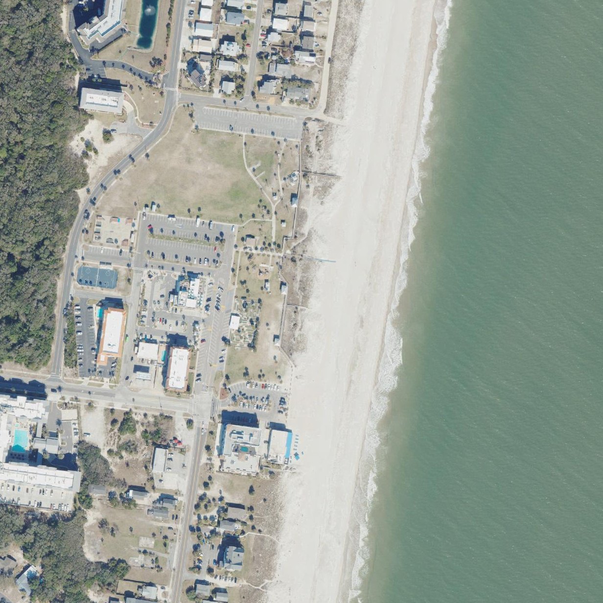 Aerial map of Beach Access #1 (Nassau Access)