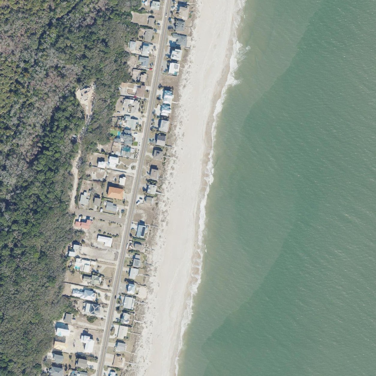 Aerial map of Beach Access 10S