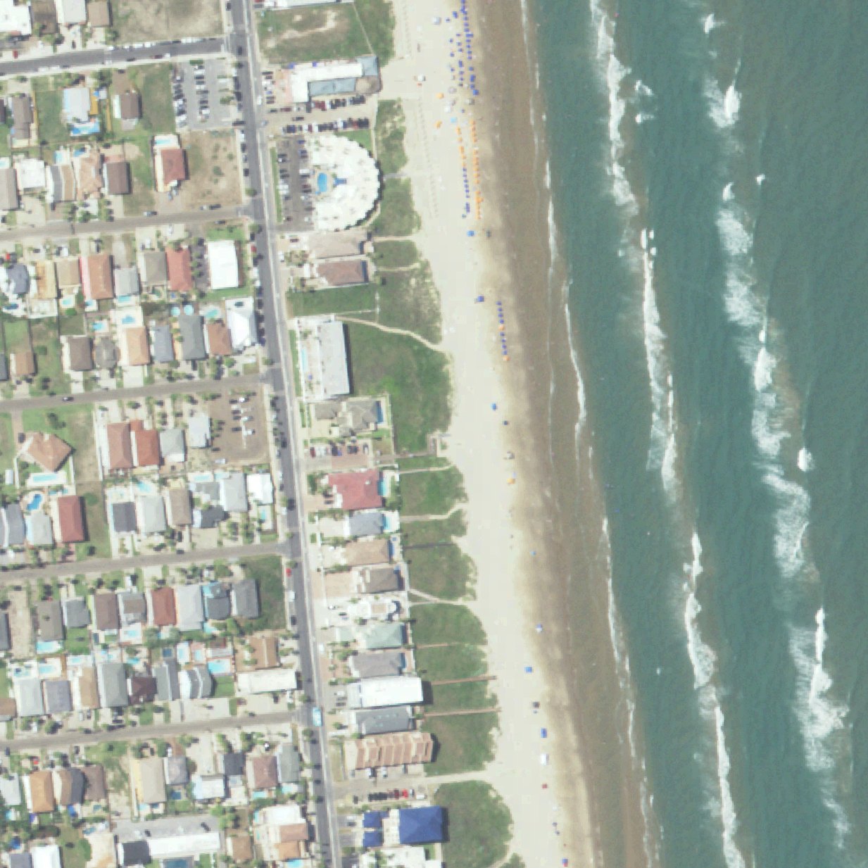 Aerial map of Beach Access #18 Aquarius