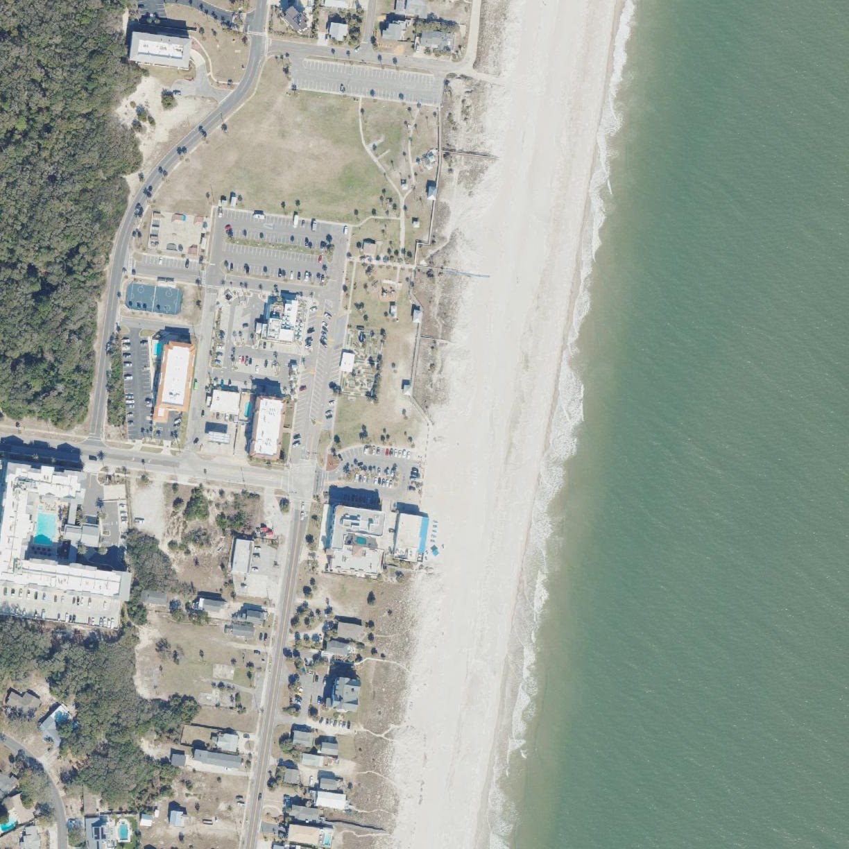 Aerial map of Beach Access #2 (Amelia Access)