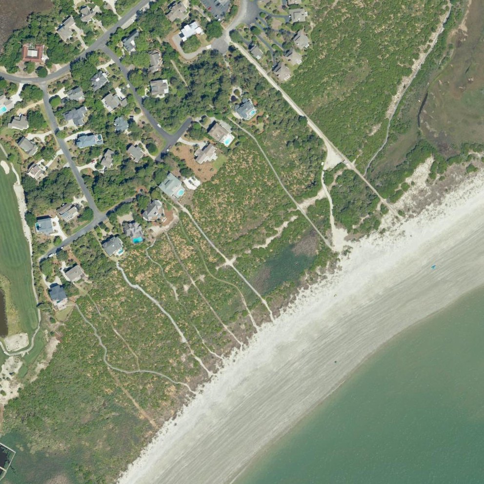 Aerial map of Beach access #2 - Seabrook Island