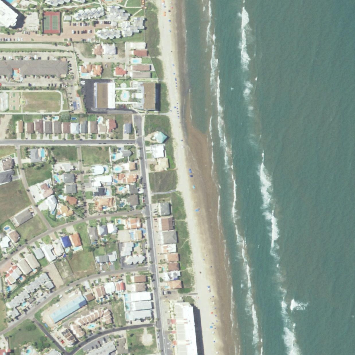 Aerial map of Beach Access #24 Sunset