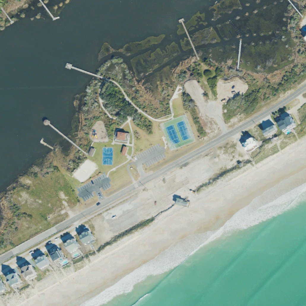 Aerial map of Beach Access #4
