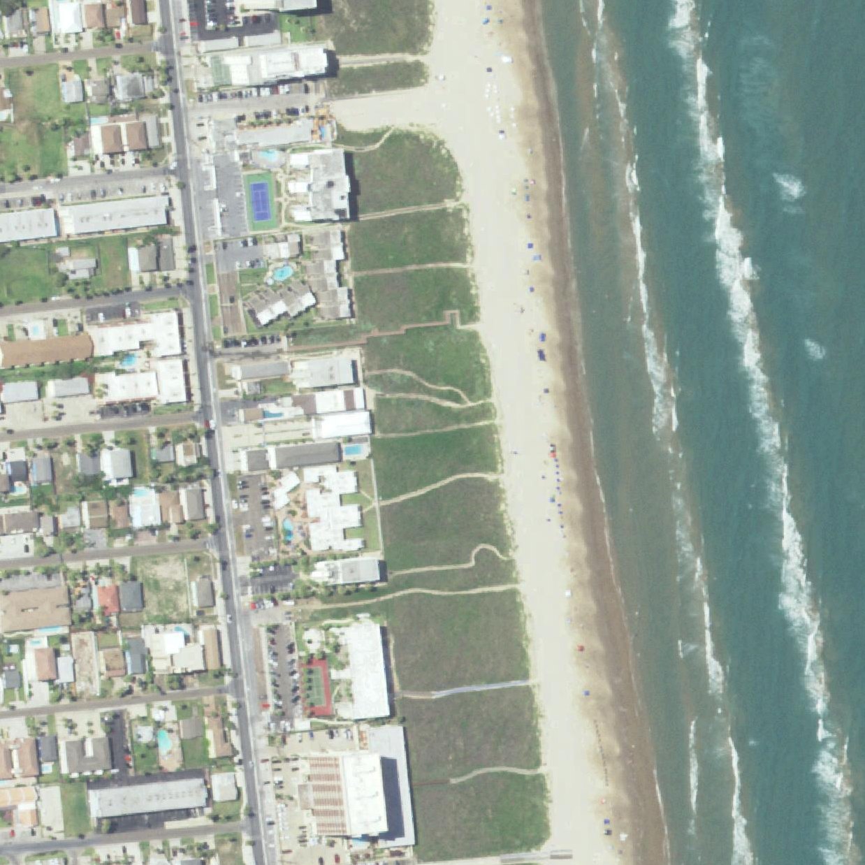 Aerial map of Beach Access #6 Seaside Circle