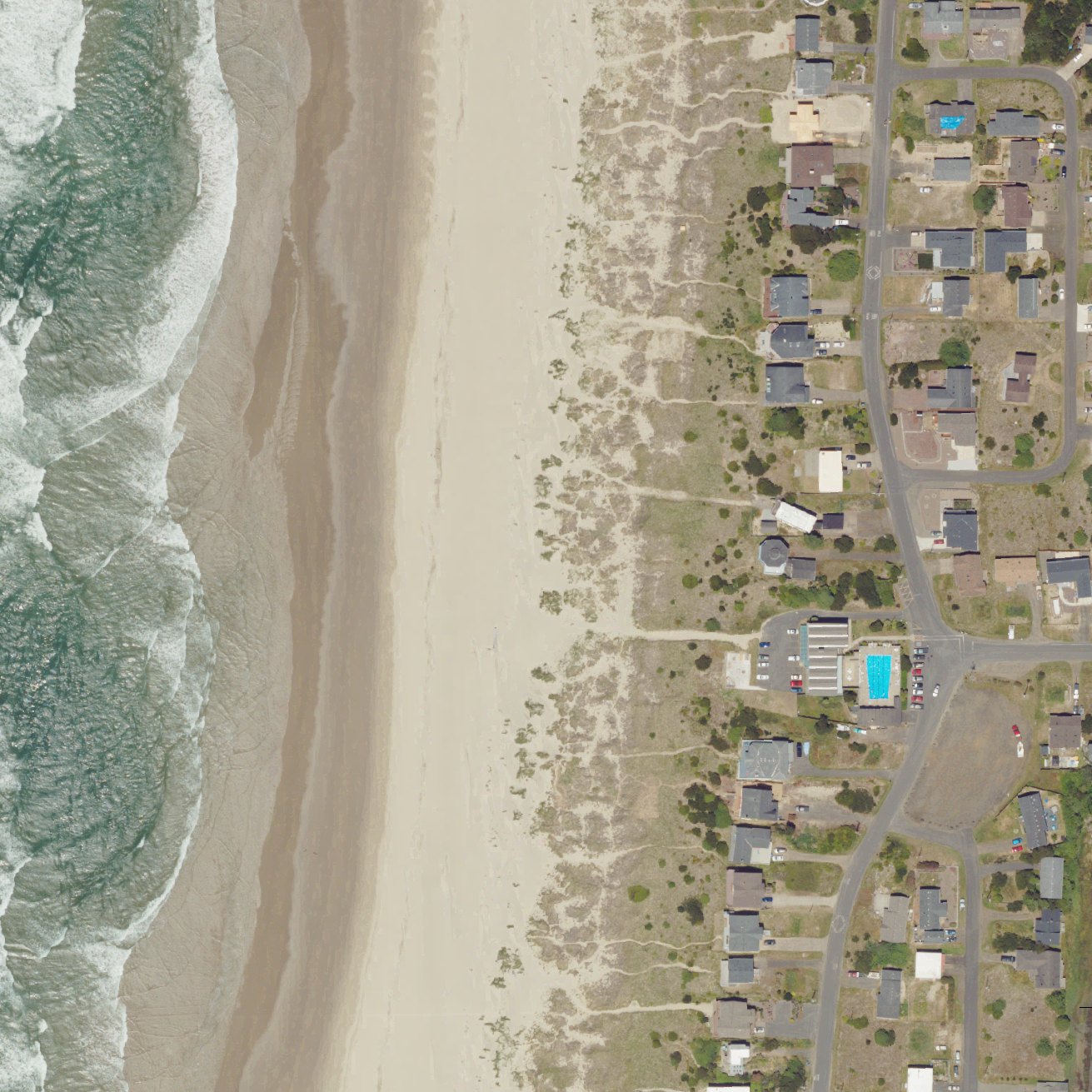 Aerial map of Beach Access 67B