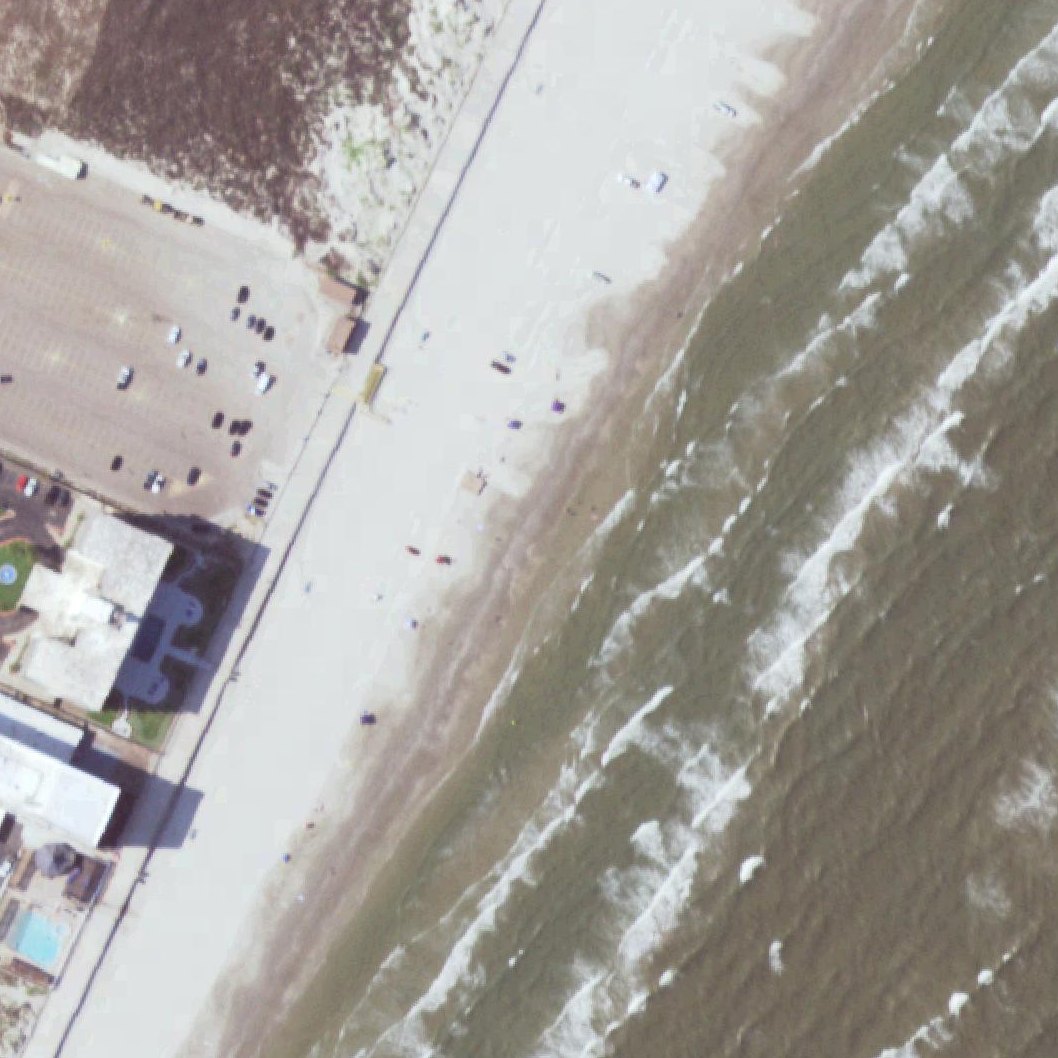 Aerial map of Beach access