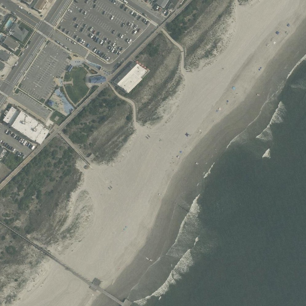 Aerial map of Beach at Avalon NJ