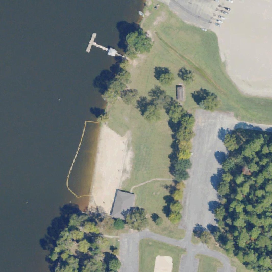 Aerial map of Beach At Georgia Veterans State Park
